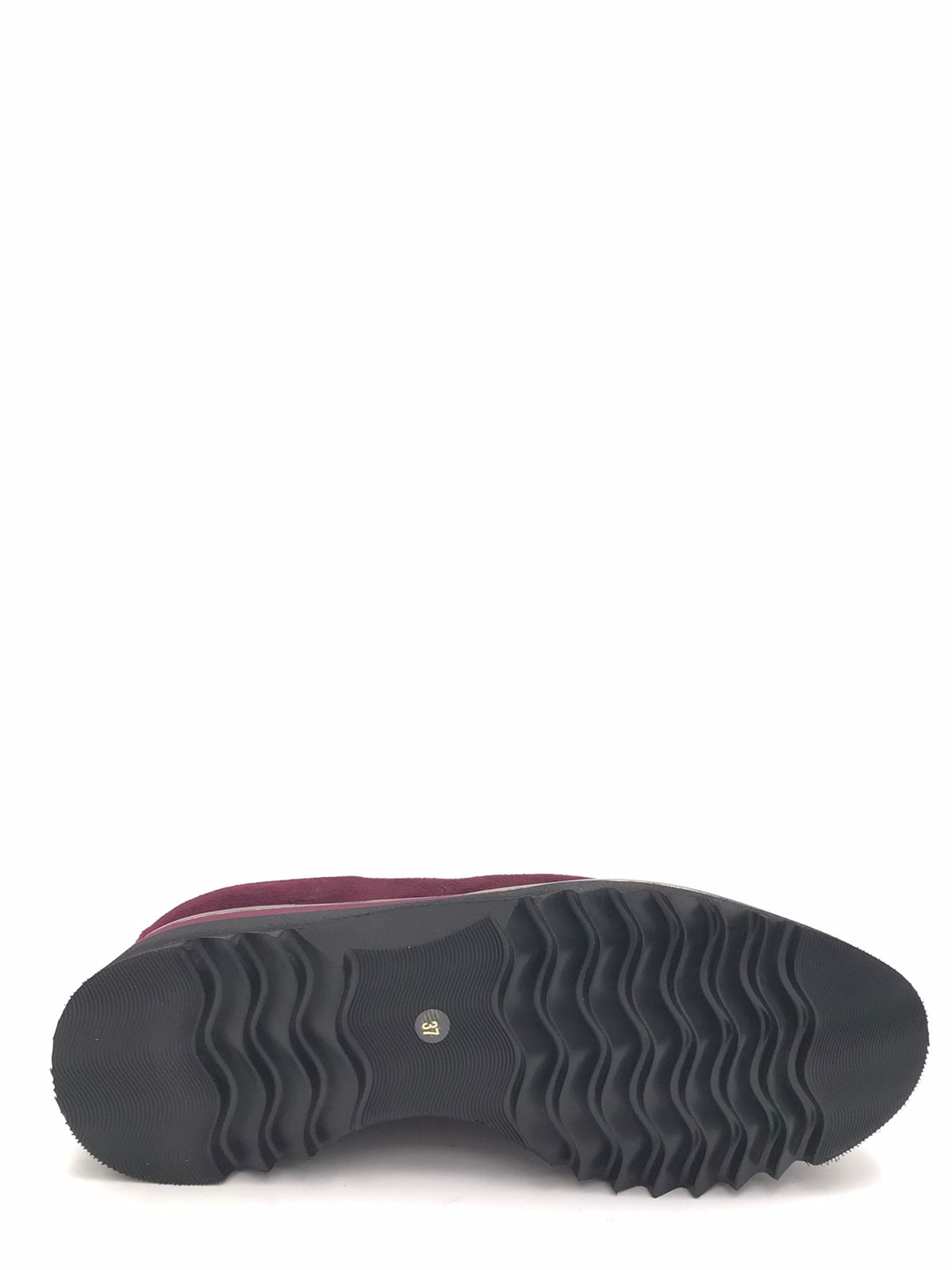 Mocassino con zeppa in camoscio bordeaux 420 BORDEAU ZULIAN 