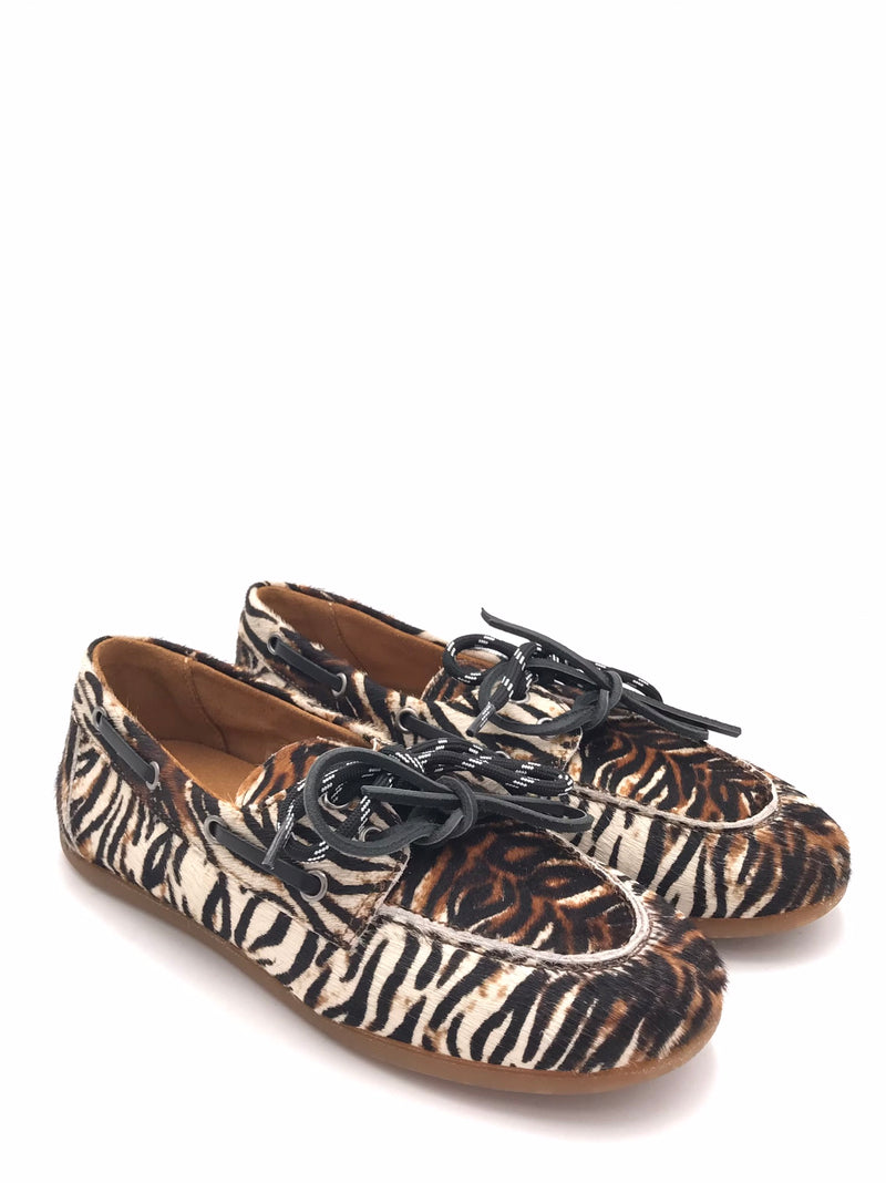Mocassino barca allacciato in cavallino tigre 5120 2MULTICOLOR ZULIAN 