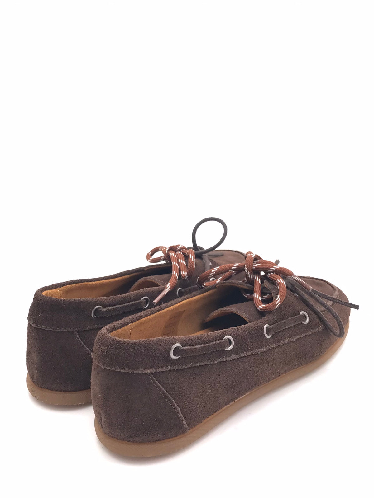 Mocassino barca allacciato in camoscio marrone 5120 MARRONE ZULIAN 