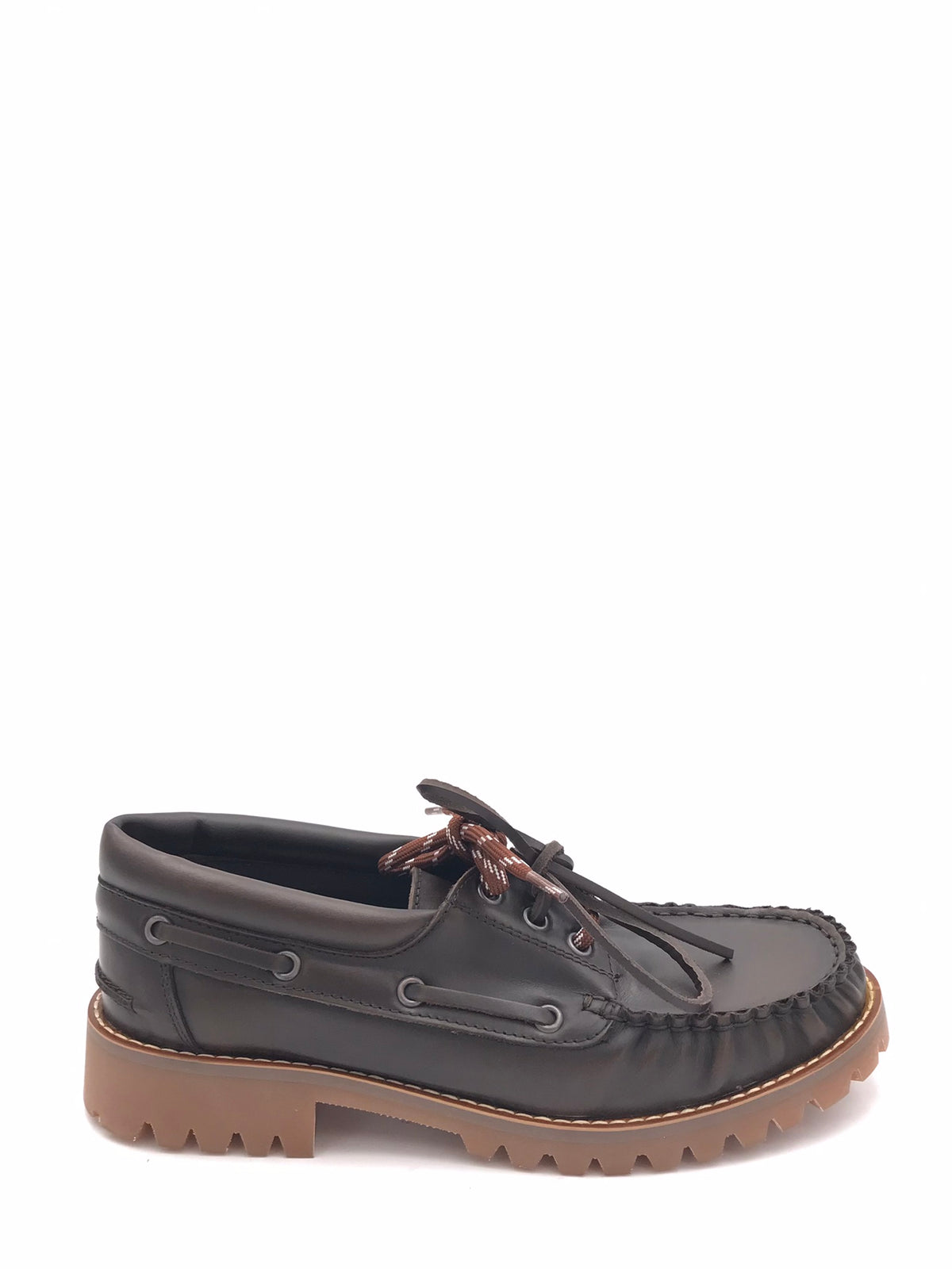 Scarpa barca in pelle marrone 5406 MARRONE ZULIAN 