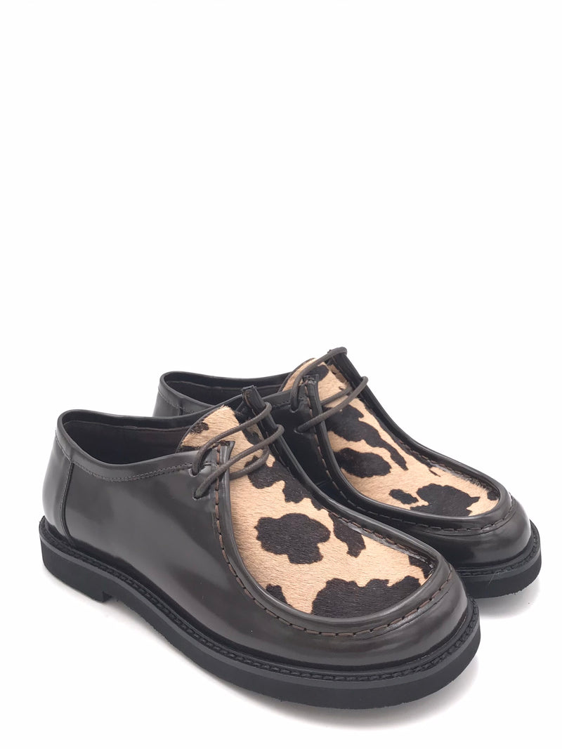 Scarpa ingegnere allacciata Oliver testa di moro 9730 TESTA DI MORO ZULIAN 