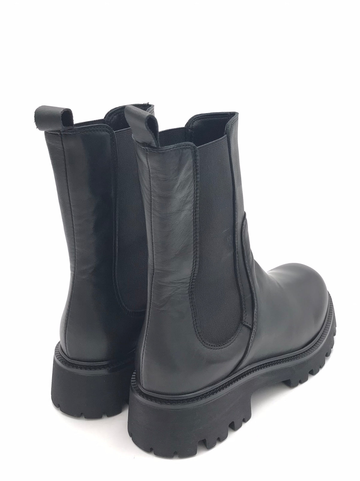 Boot Sidney in pelle nera PL64061 NERO ZULIAN 