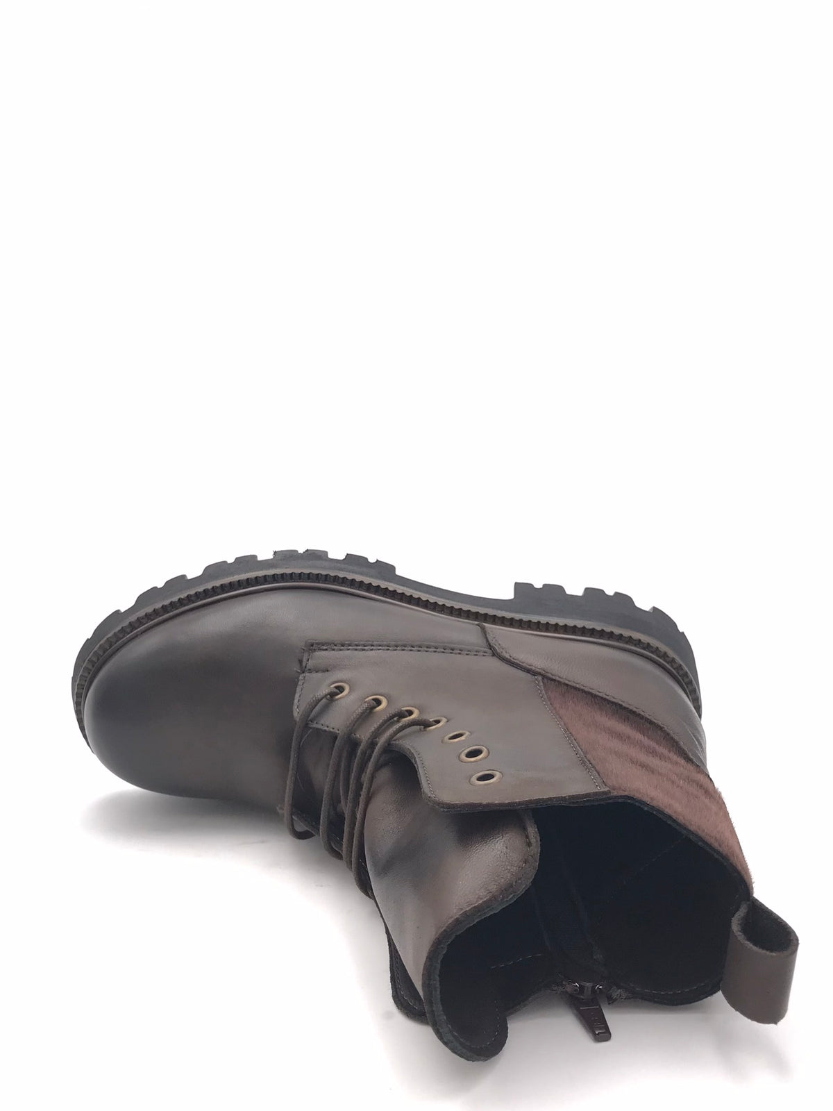 Anfibio Sidney marrone con inserto in cavallino PL64964 MARRONE ZULIAN 