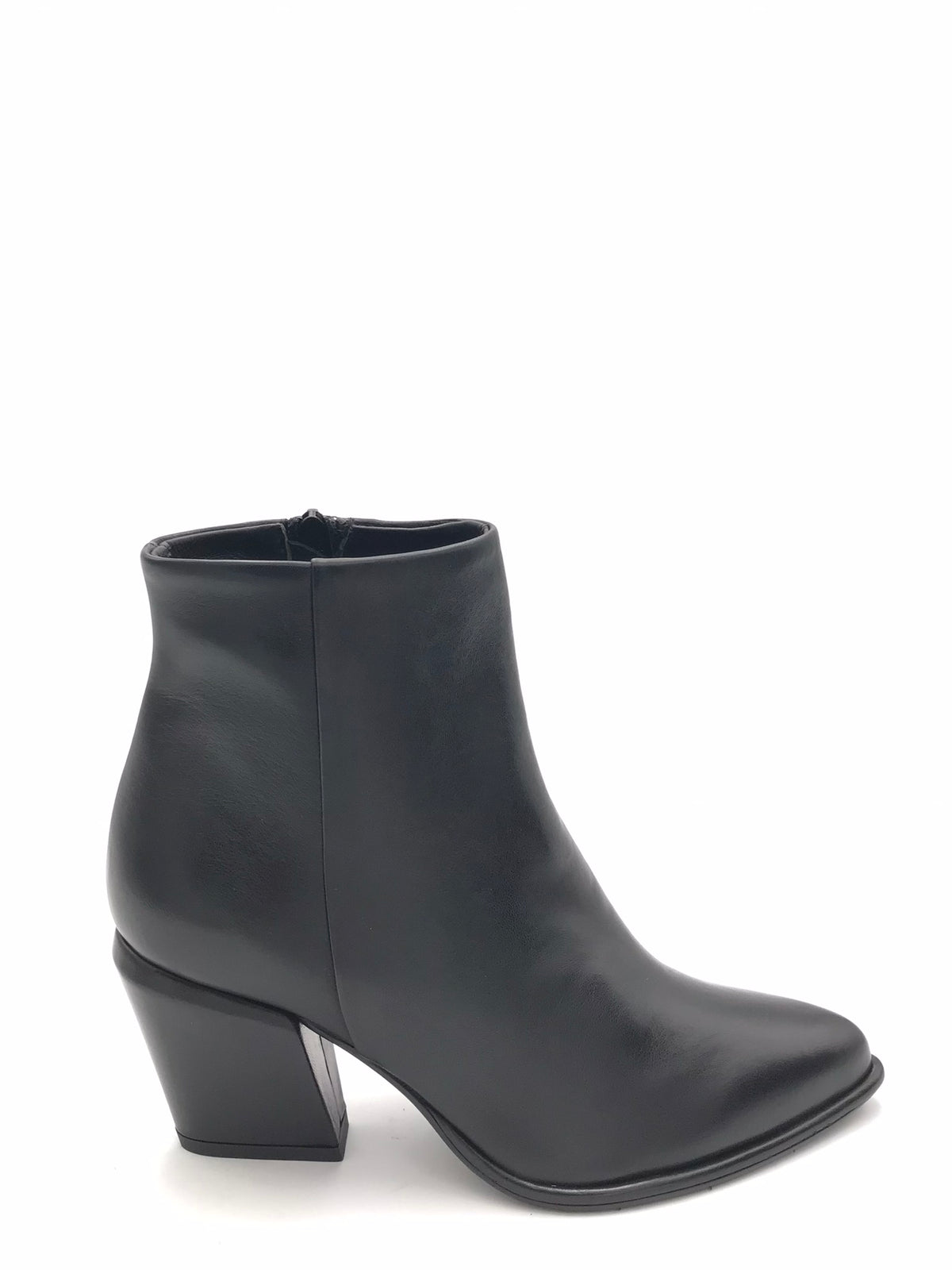 Tronchetto Texas in pelle nera SR1046 NERO ZULIAN 