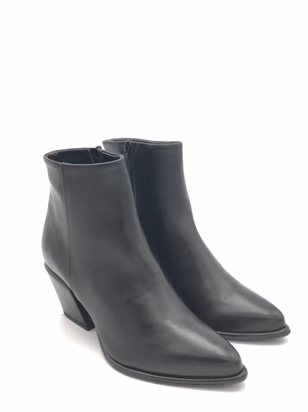 Tronchetto Texas in pelle nera SR1046 NERO ZULIAN 