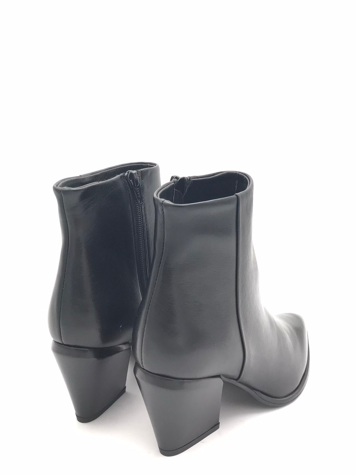 Tronchetto Texas in pelle nera SR1046 NERO ZULIAN 