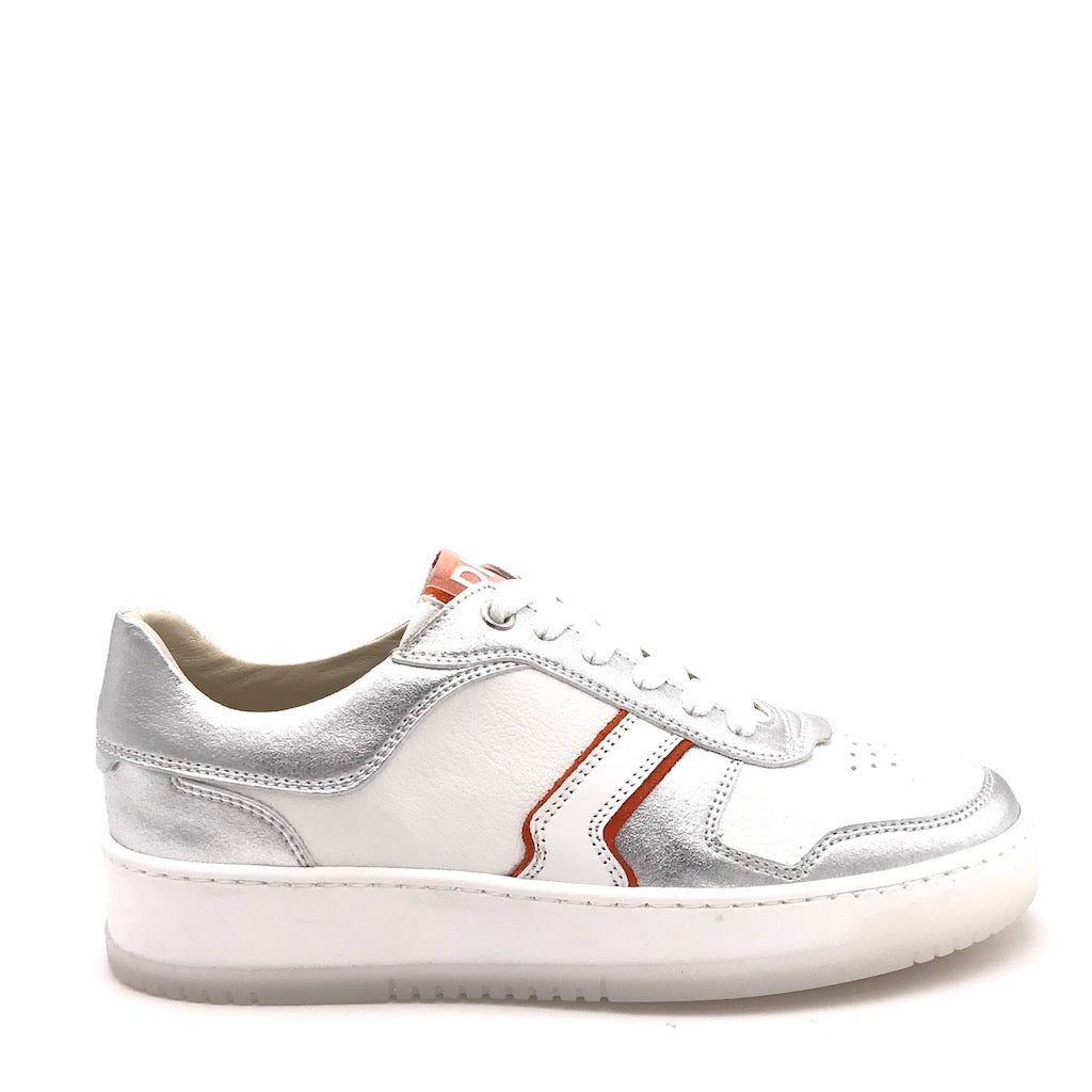 Sneakers DLS argento-bianco
