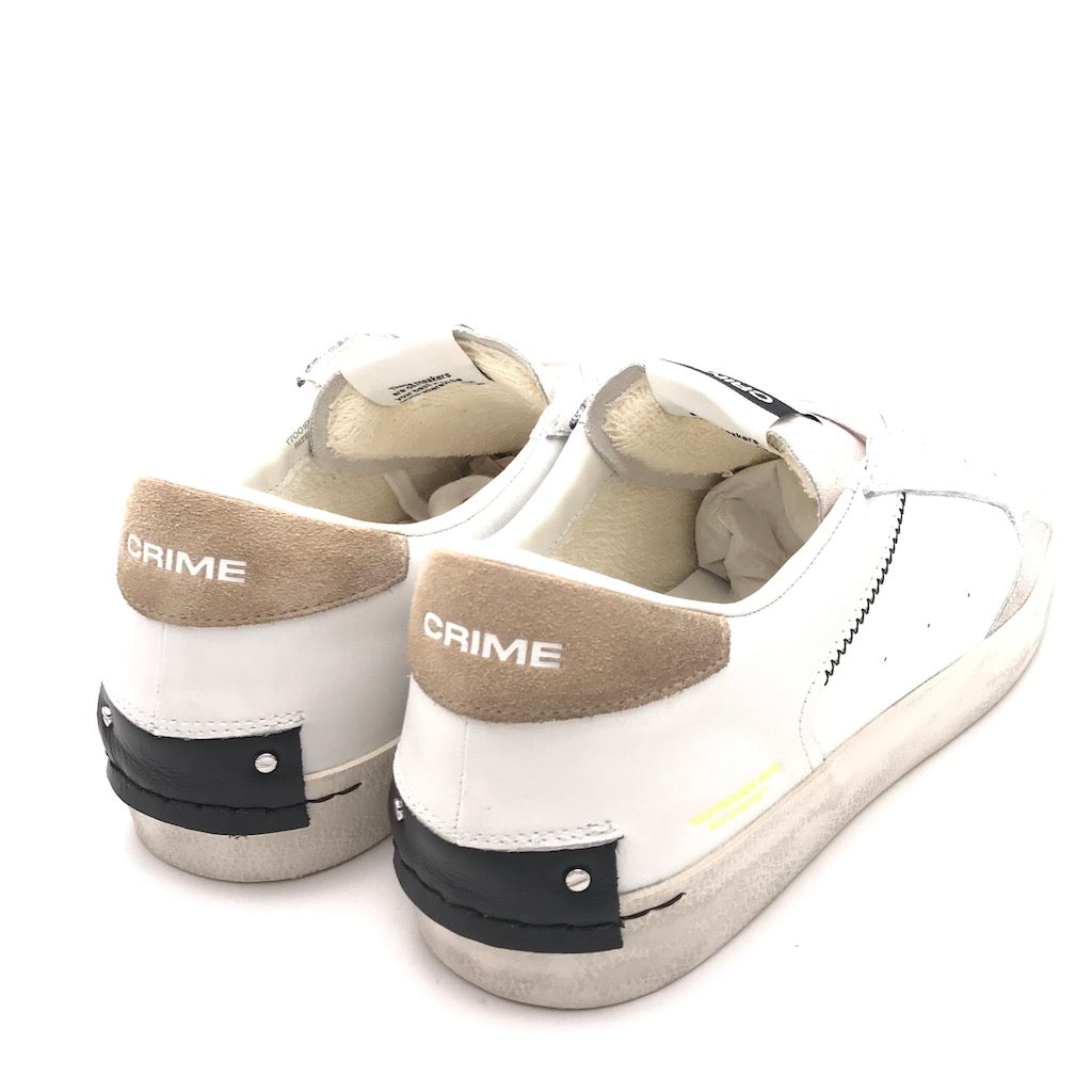 Sneakers Distrassed bianco-beige