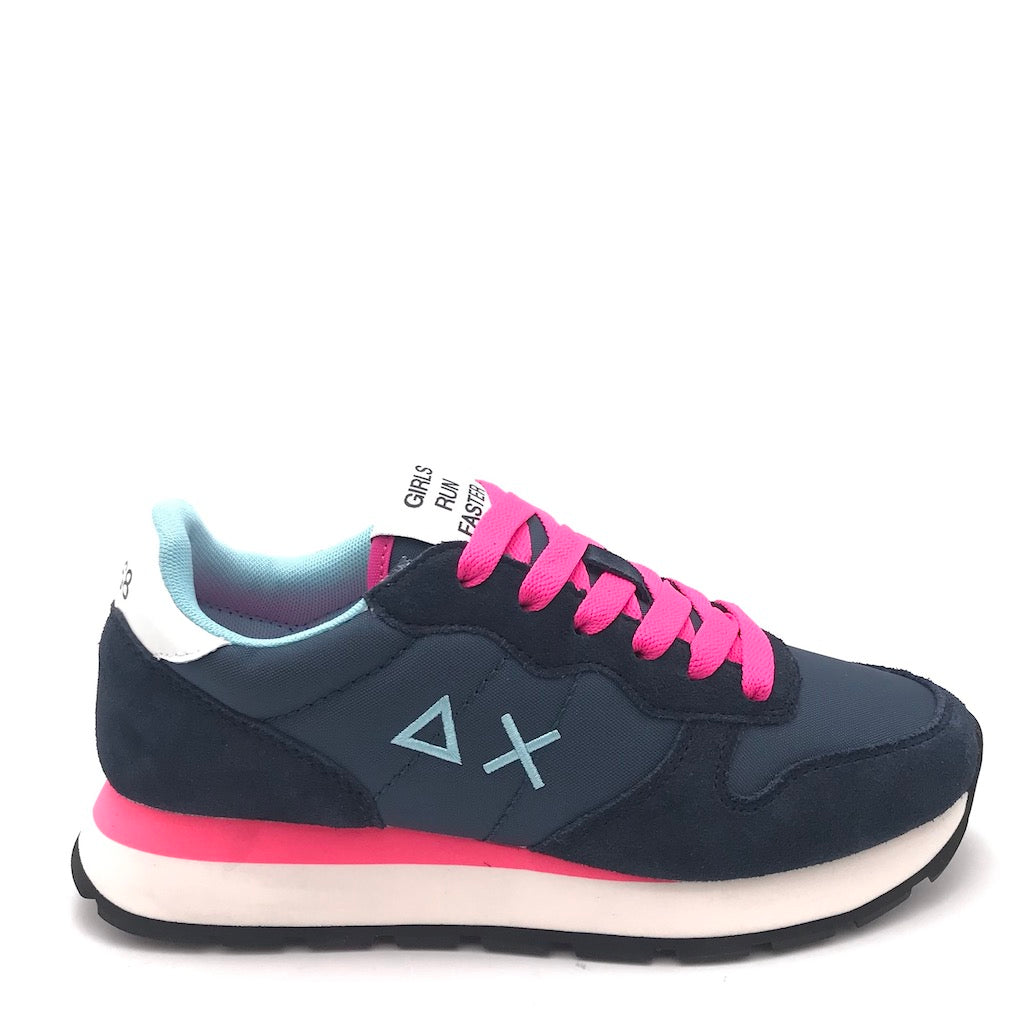 Sneakers Ally solid nylon blu