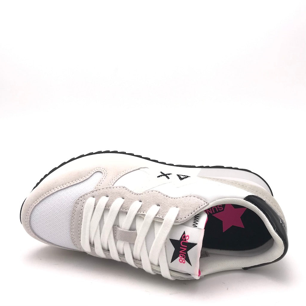 Sneakers Stargirl glitter logo bianco