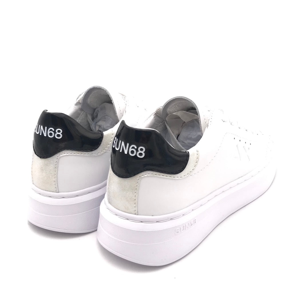Sneakers Grace leather bianco-nero
