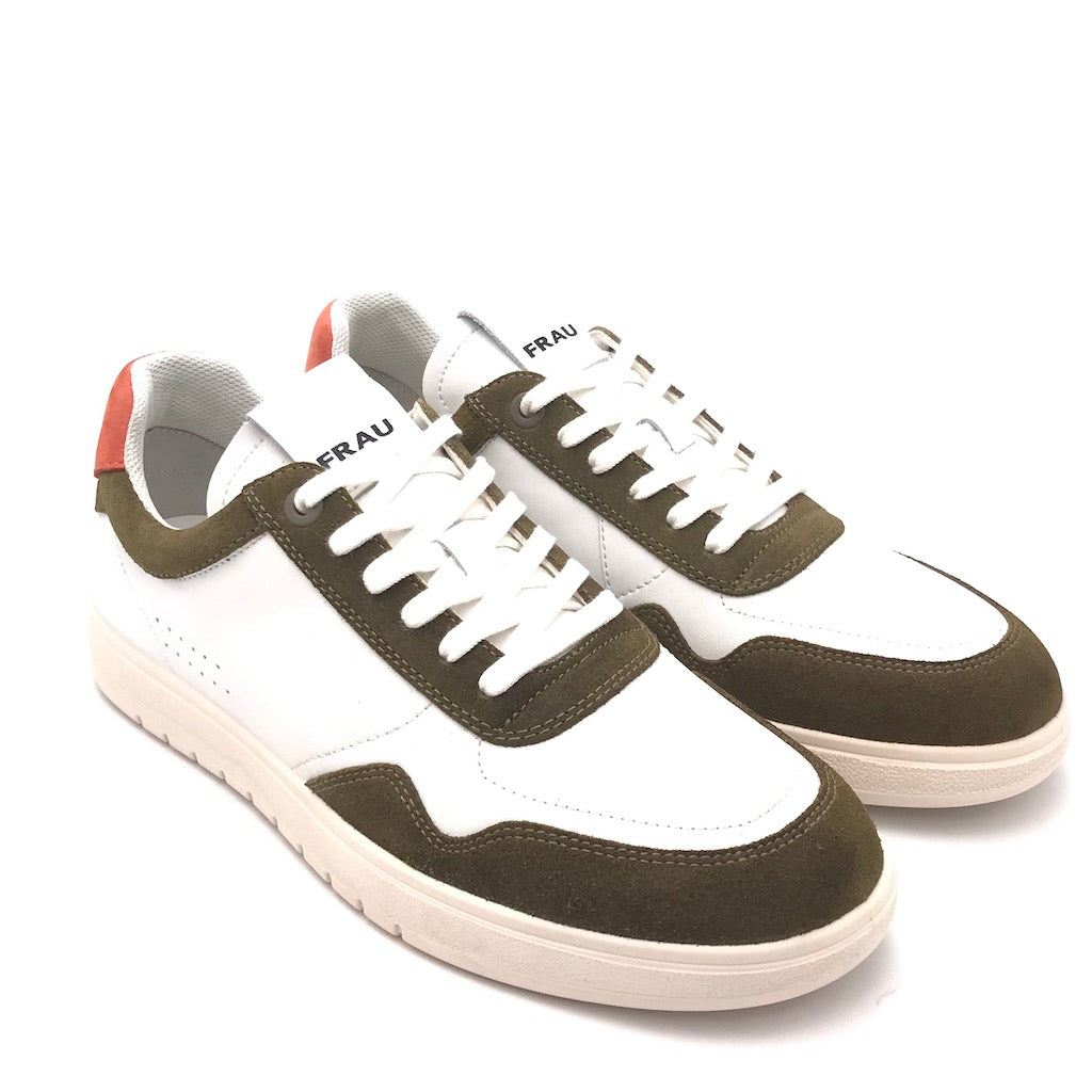 Sneakers bianca-verde