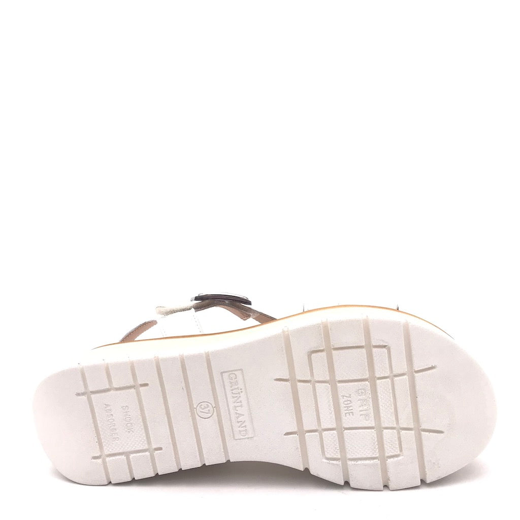 Sandalo Fasi bianco-argento