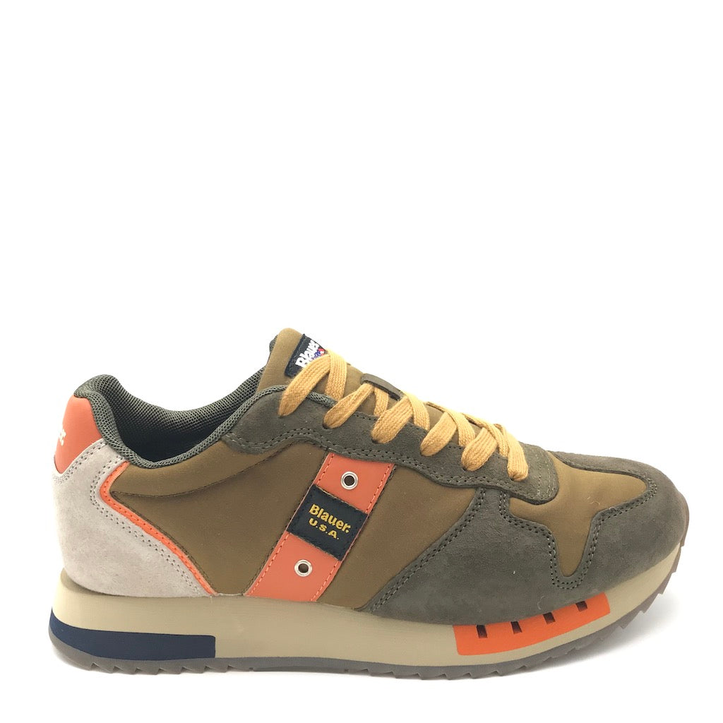 Sneakers Queens01 green-ochre