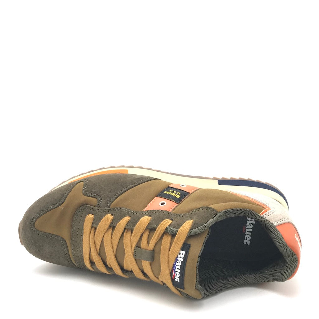 Sneakers Queens01 green-ochre