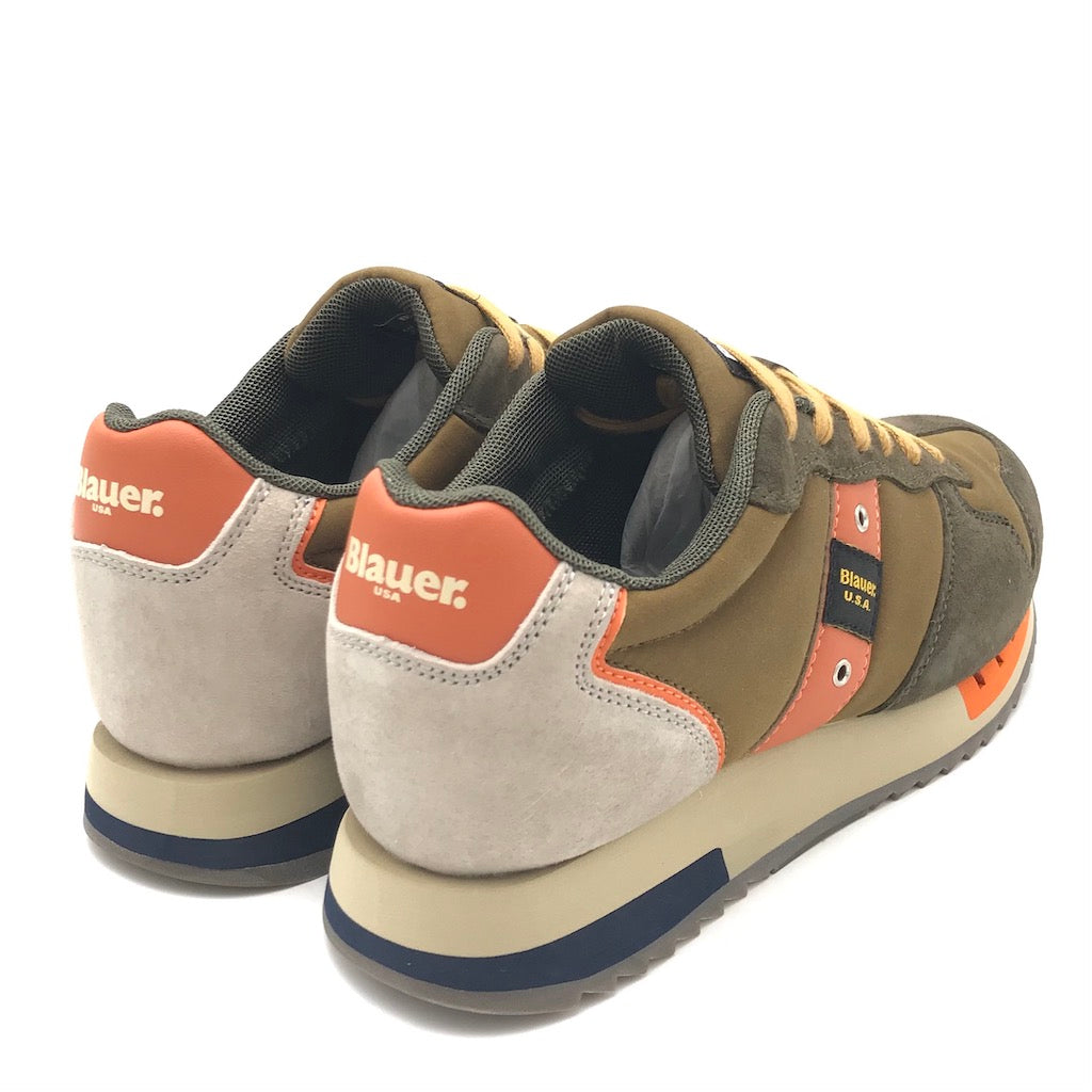 Sneakers Queens01 green-ochre