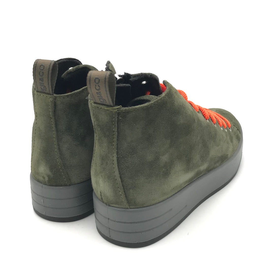 Sneakers Alina verde scuro