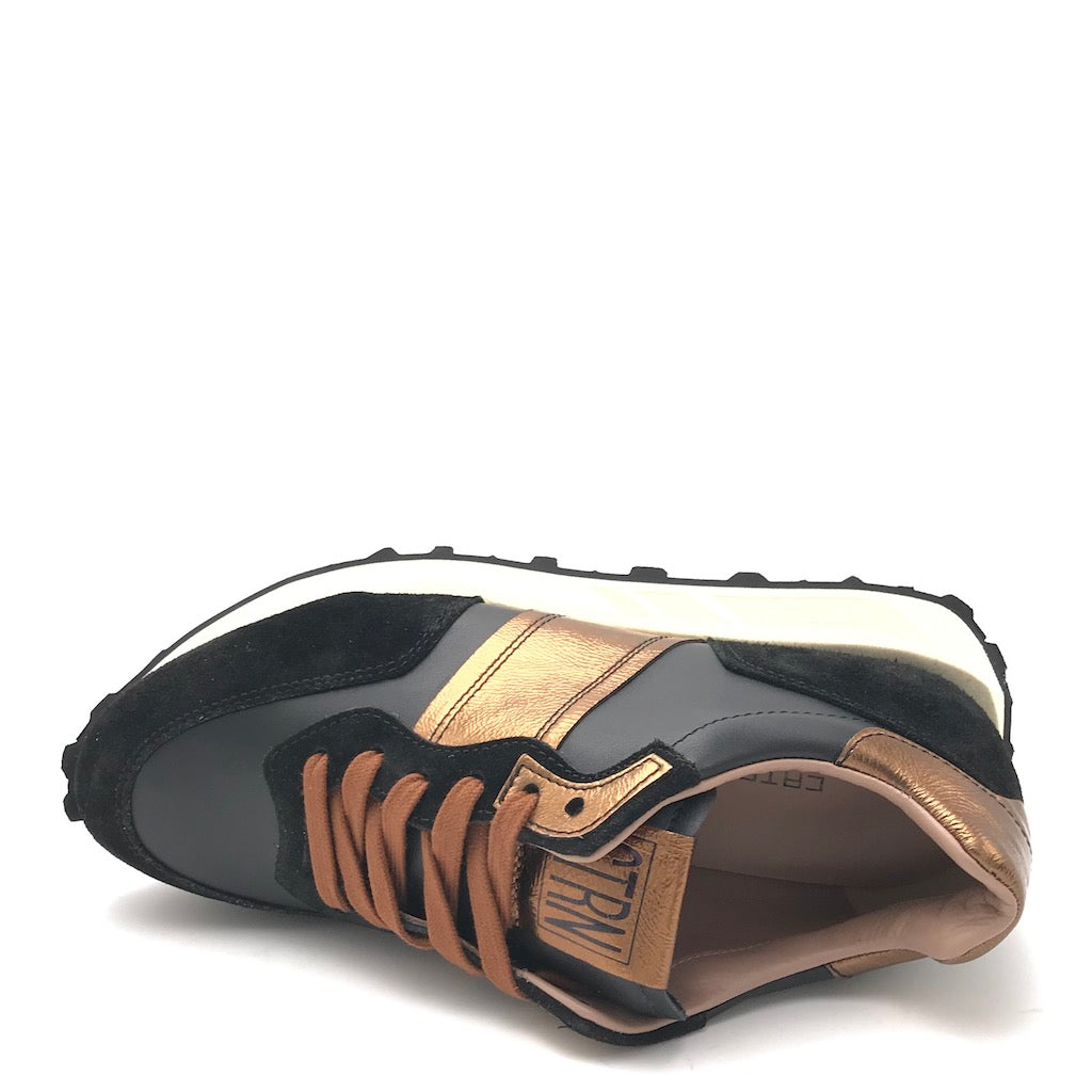 Sneakers running nero-bronzo