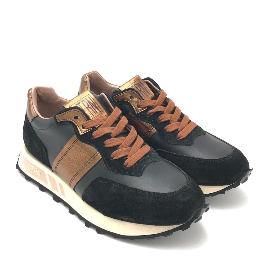 Sneakers running nero-bronzo