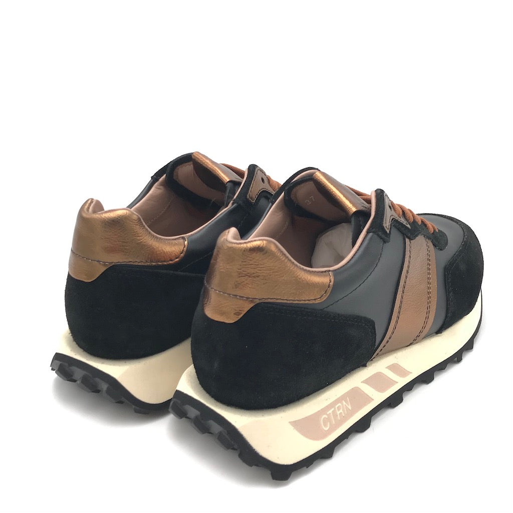 Sneakers running nero-bronzo