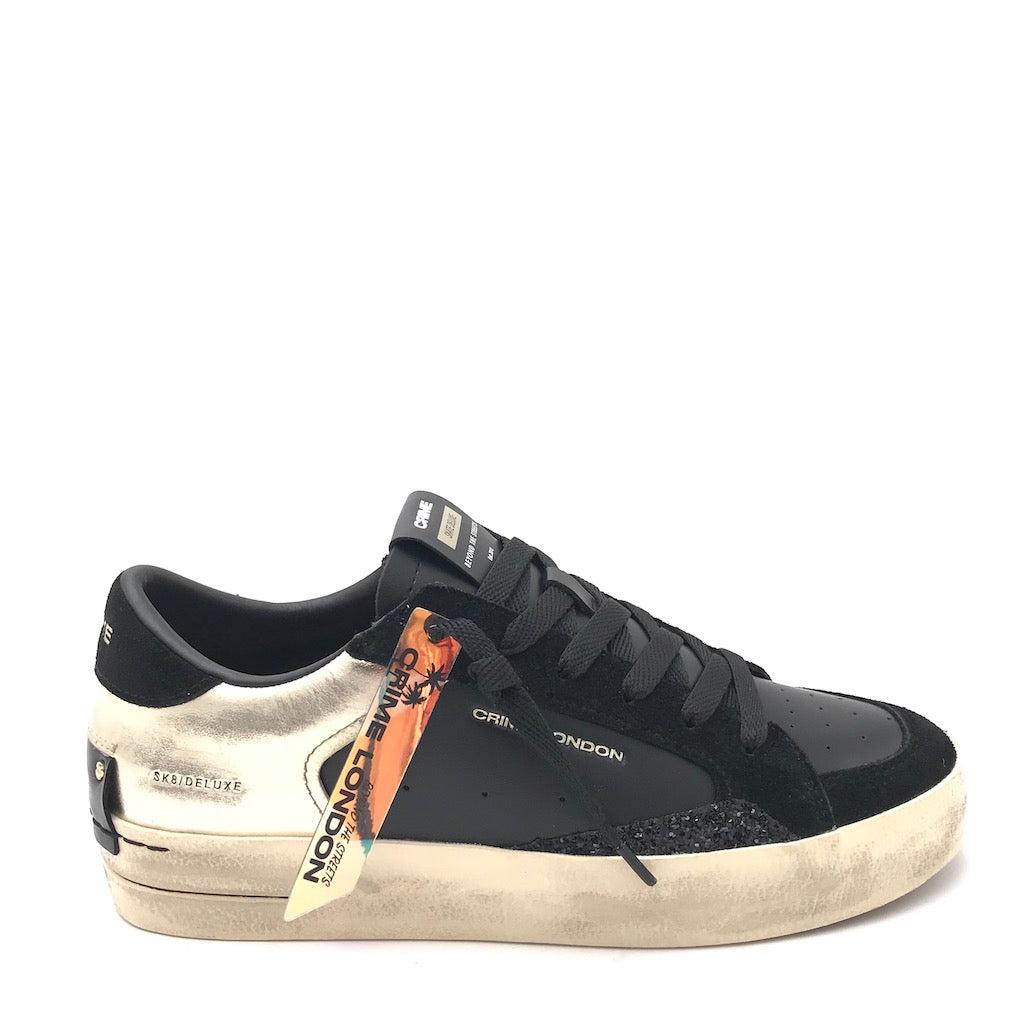 Sneakers SK8 Delux nera-oro