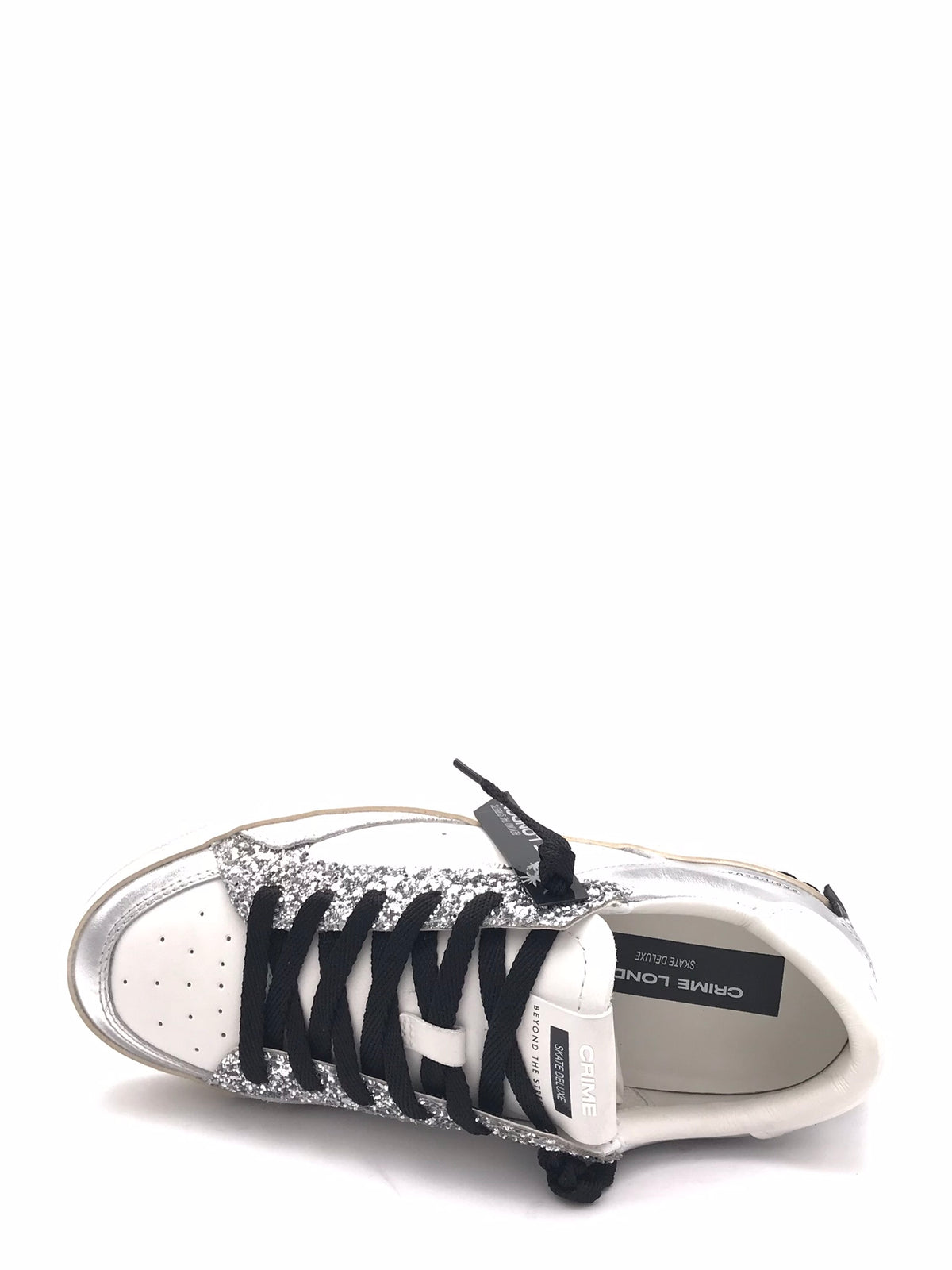 Sneakers Sk8 delux argento-bianco 26102 ARGENTO/BIANCO CRIME LONDON 