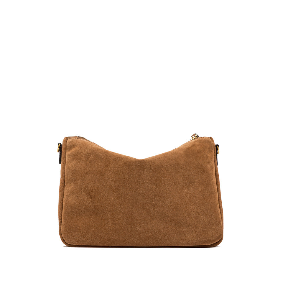 Borsa Nora pouch in camoscio caramel BS10225 CUOIO GIANNI CHIARINI 