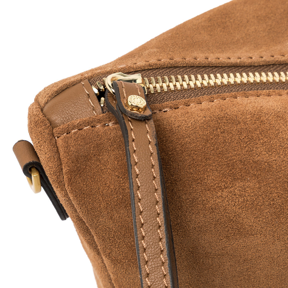 Borsa Nora pouch in camoscio caramel BS10225 CUOIO GIANNI CHIARINI 
