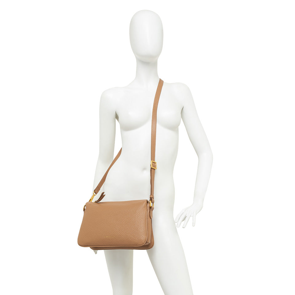 Borsa Brooke in pelle bottalata clay BS10913 ROSA ANTICO GIANNI CHIARINI 