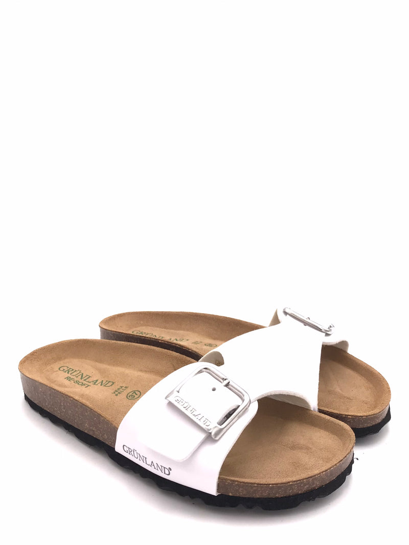 Ciabatta sara fascia unica bianca CB0722 BIANCA GRUNLAND 