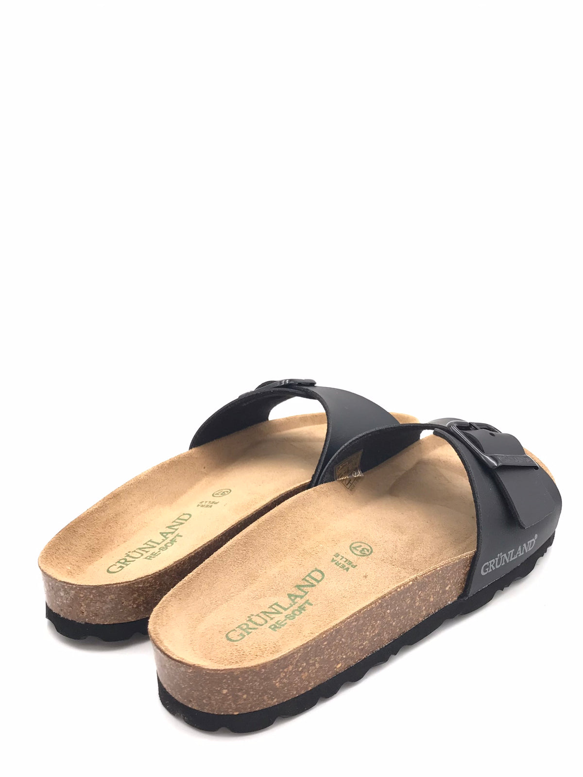 Ciabatta sara fascia unica nera CB0722 NERO GRUNLAND 