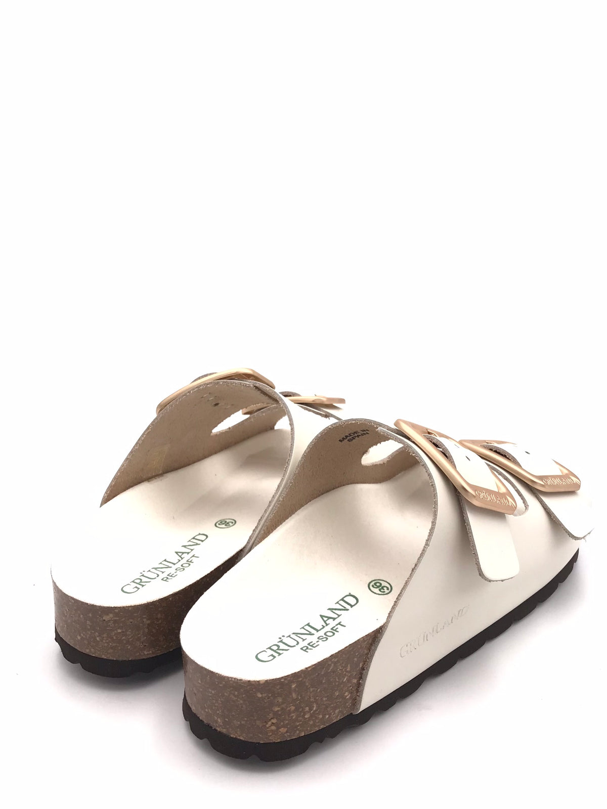 Ciabatta Enny in pelle latte CB 3272 LATTE GRUNLAND 