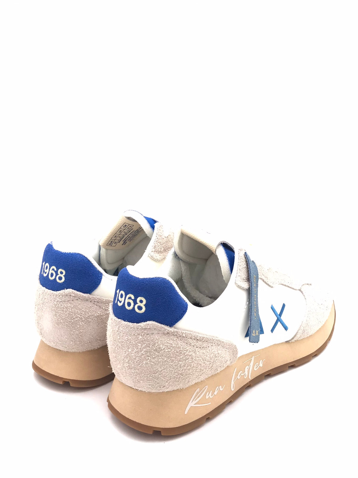 Sneakers tom vintage bianco-royal Z36104 BIANCO/BLU SUN 68 