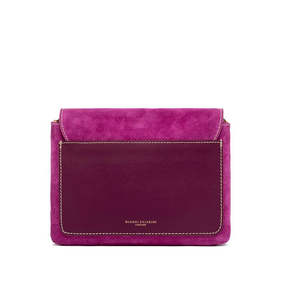 Borsa Three in camoscio desert flower BS12294 FUCSIA GIANNI CHIARINI 