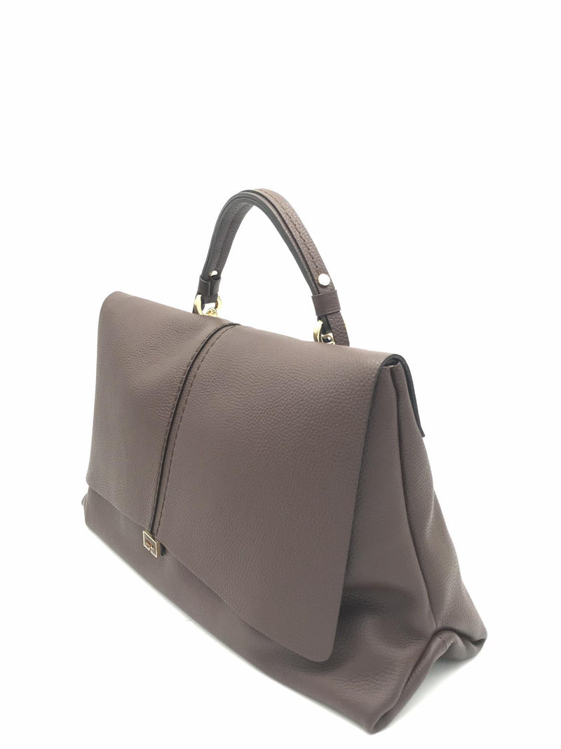 Borsa Kendall large in pelle cioccolato 2734A CIOCCOLATO LORISTELLA 