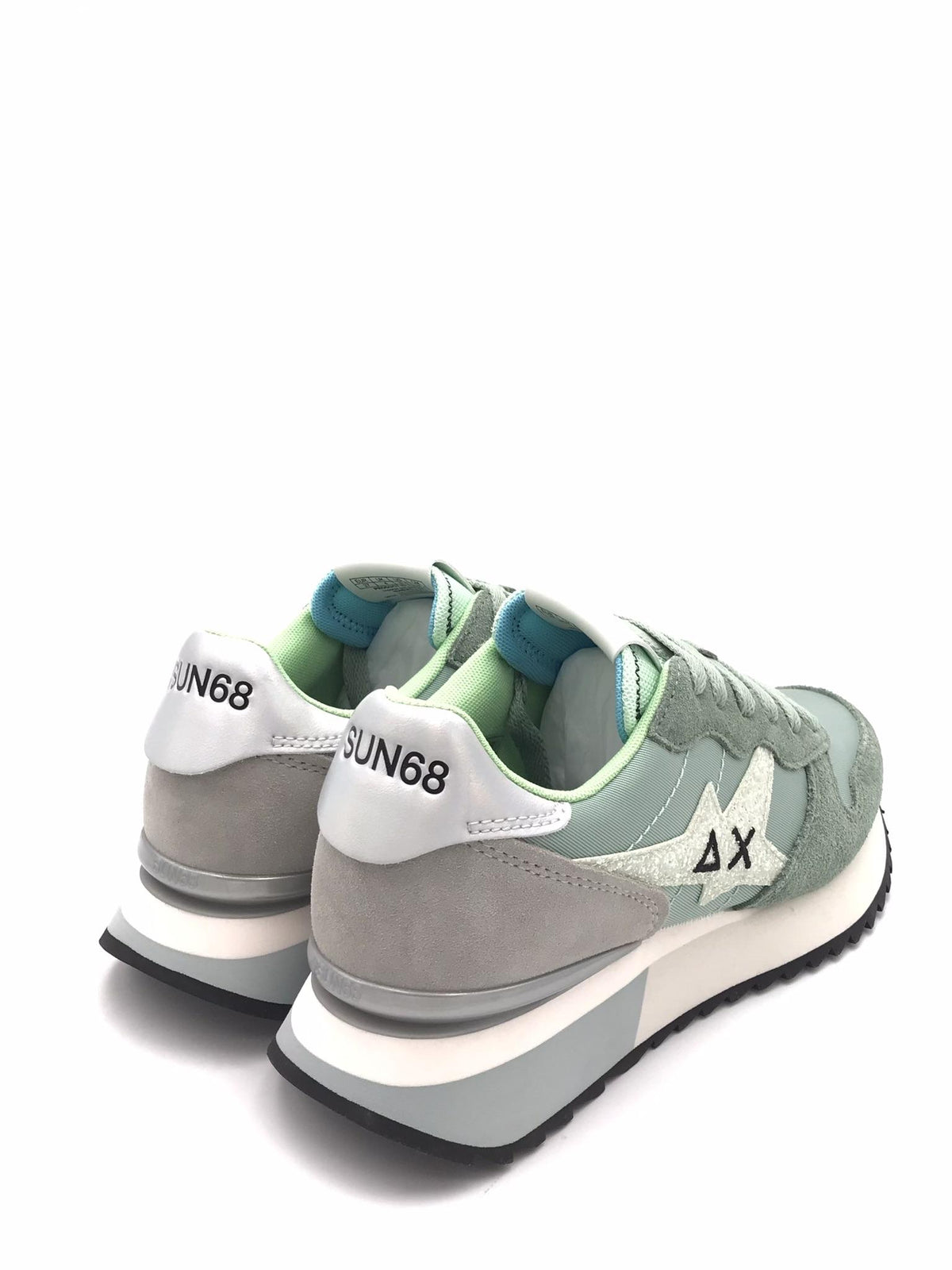Sneakers Stargirl glitter logo verde salvia Z36214 SALVIA SUN 68 
