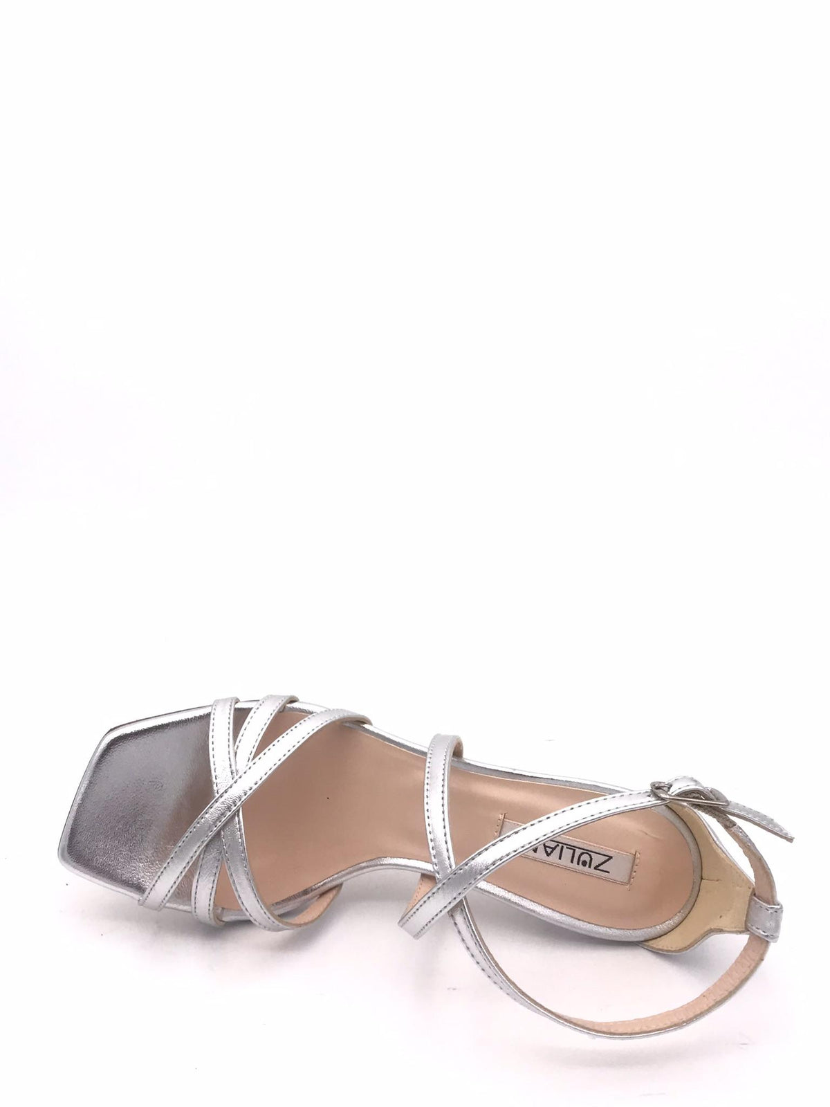 Sandalo Hola in pelle laminata argento 2901 ARGENTO ZULIAN 