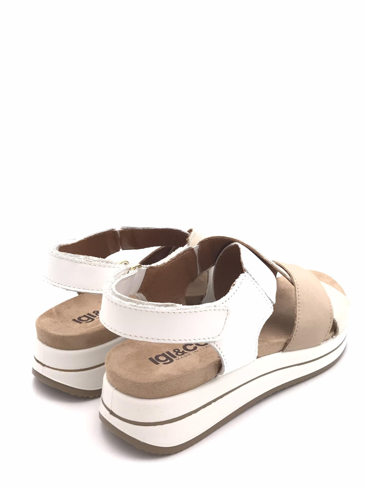 Sandali sindy platino-bianco 1174922 PLATINO/BIANCO IGI&CO 