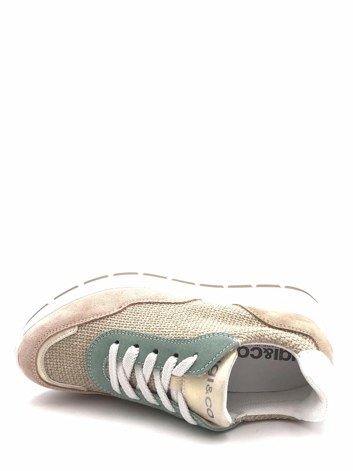 Sneakers donna Ermione beige-rosa