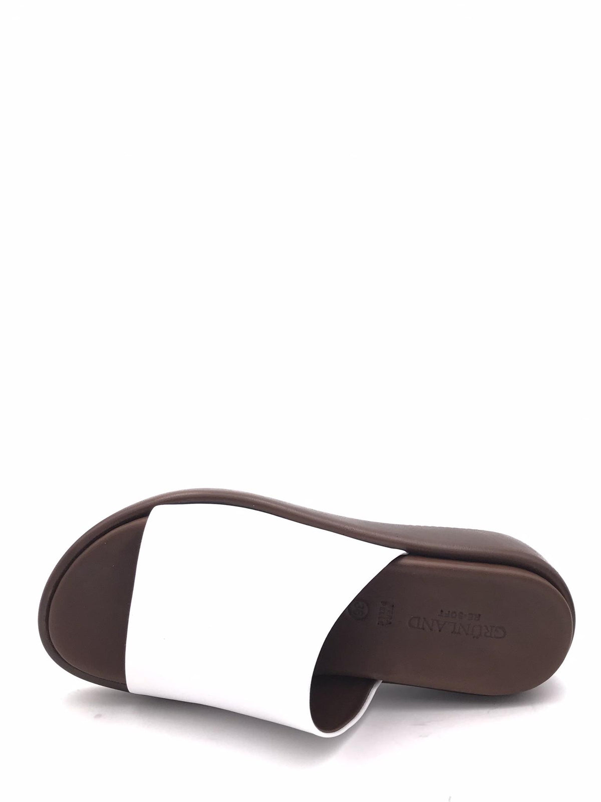 Ciabatta donna Fles in pelle bianca
