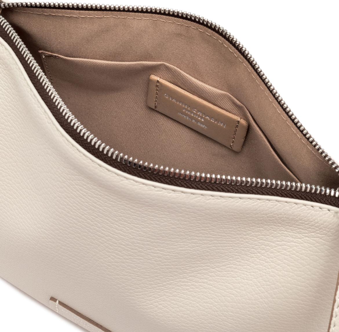 Borsa Nora pouch bottalata marble BS10225 LATTE GIANNI CHIARINI 