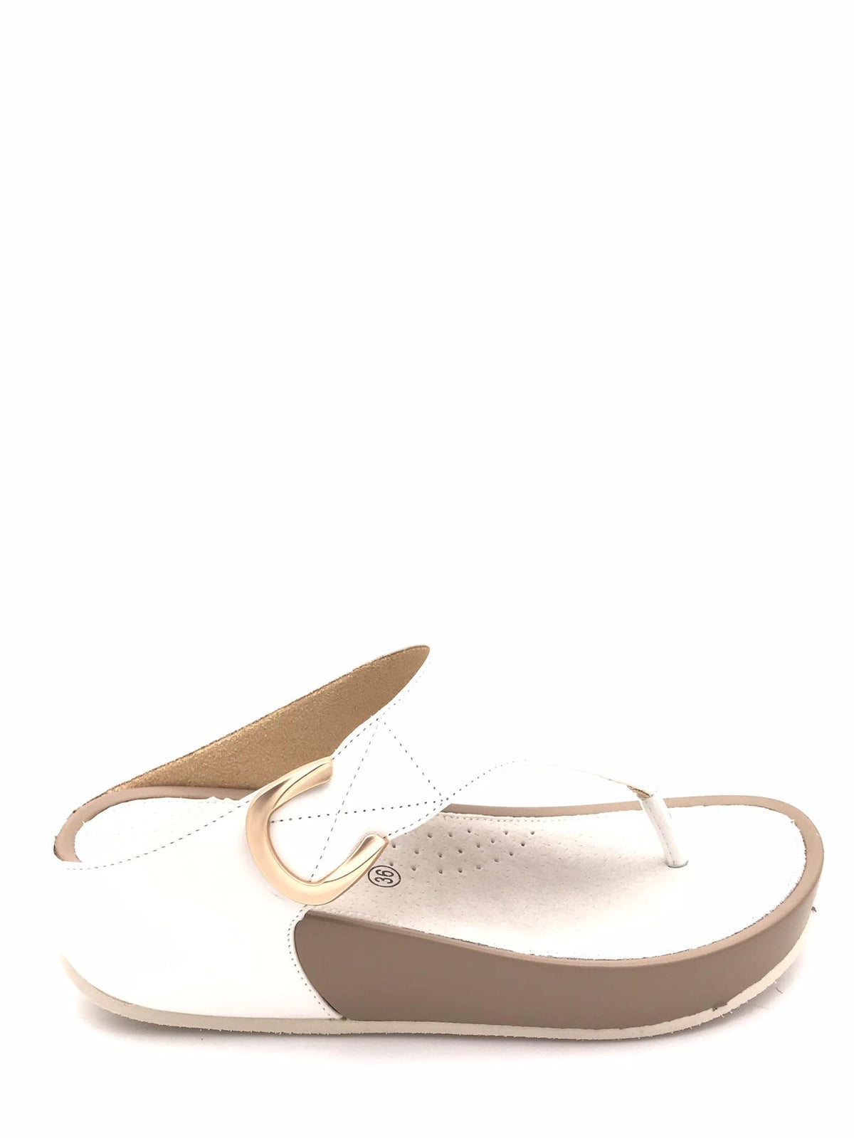 Ciabatta donna  infradito Dira bianca CI 2578 BIANCO GRUNLAND 