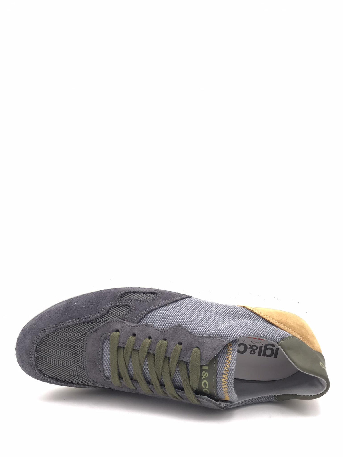 Sneakers uomo Bert jeans-militare