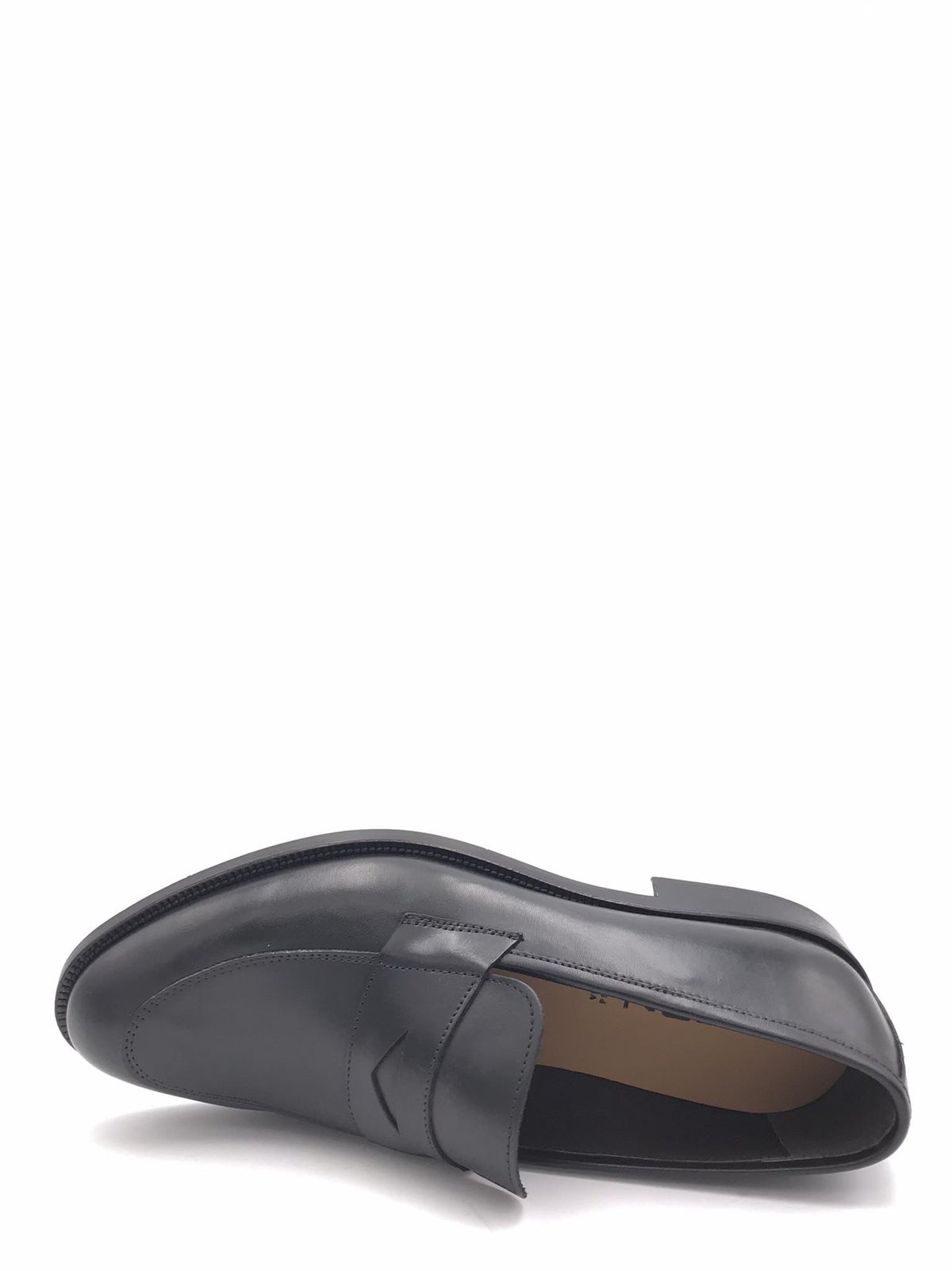 Mocassino elegante in vitello nero 1366 NERO EXTON 