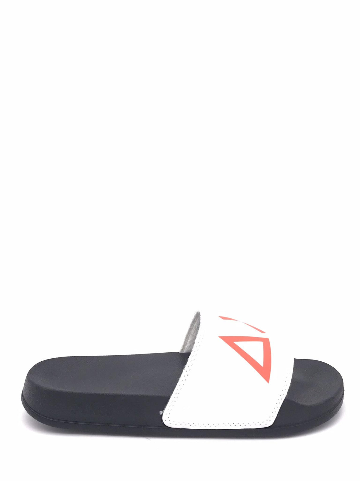 Slippers logo biaca-arancione