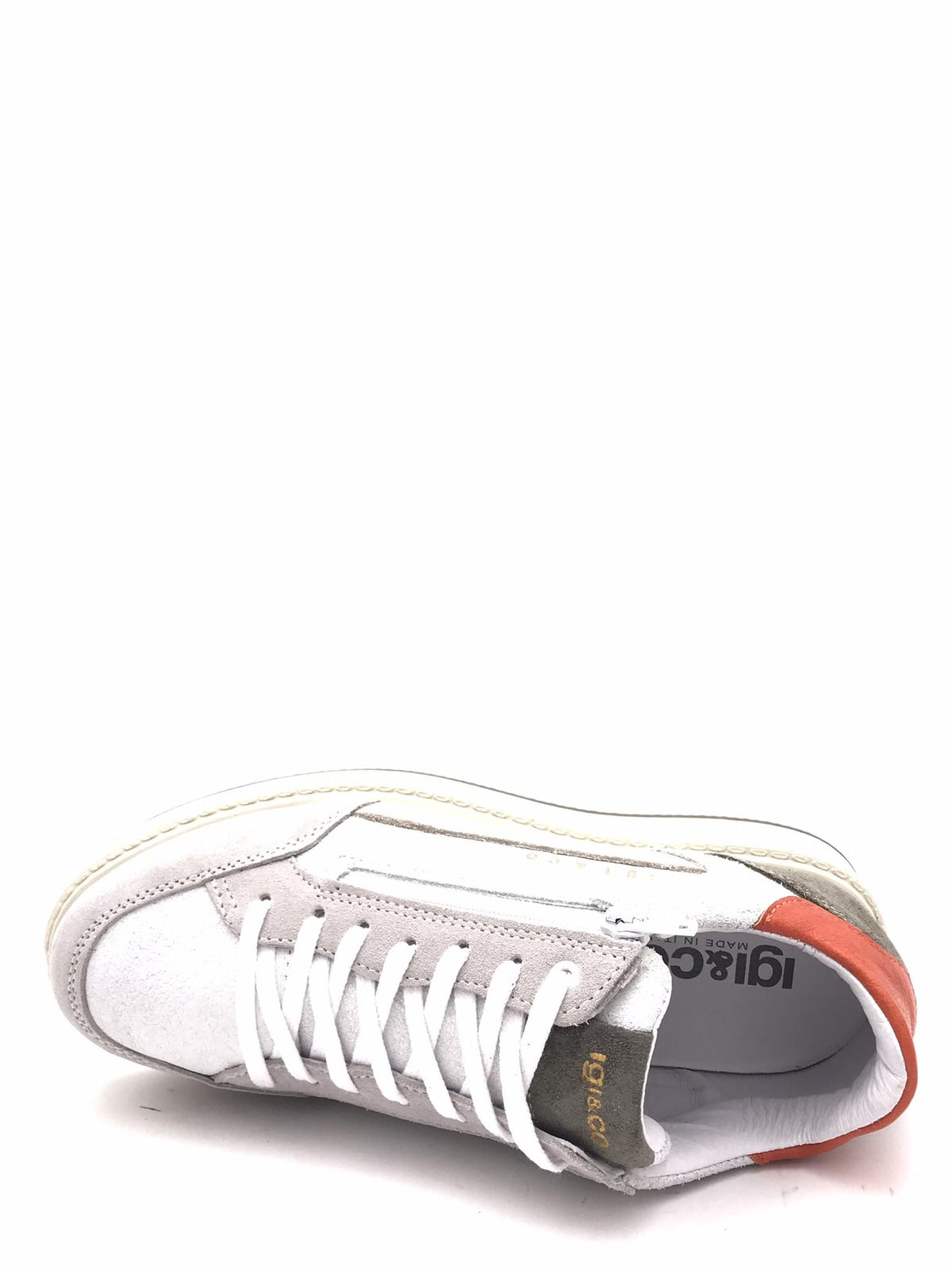 Sneakers uomo Santiago bianco-militare 7623322 BIANCO/MILITARE IGI&CO 