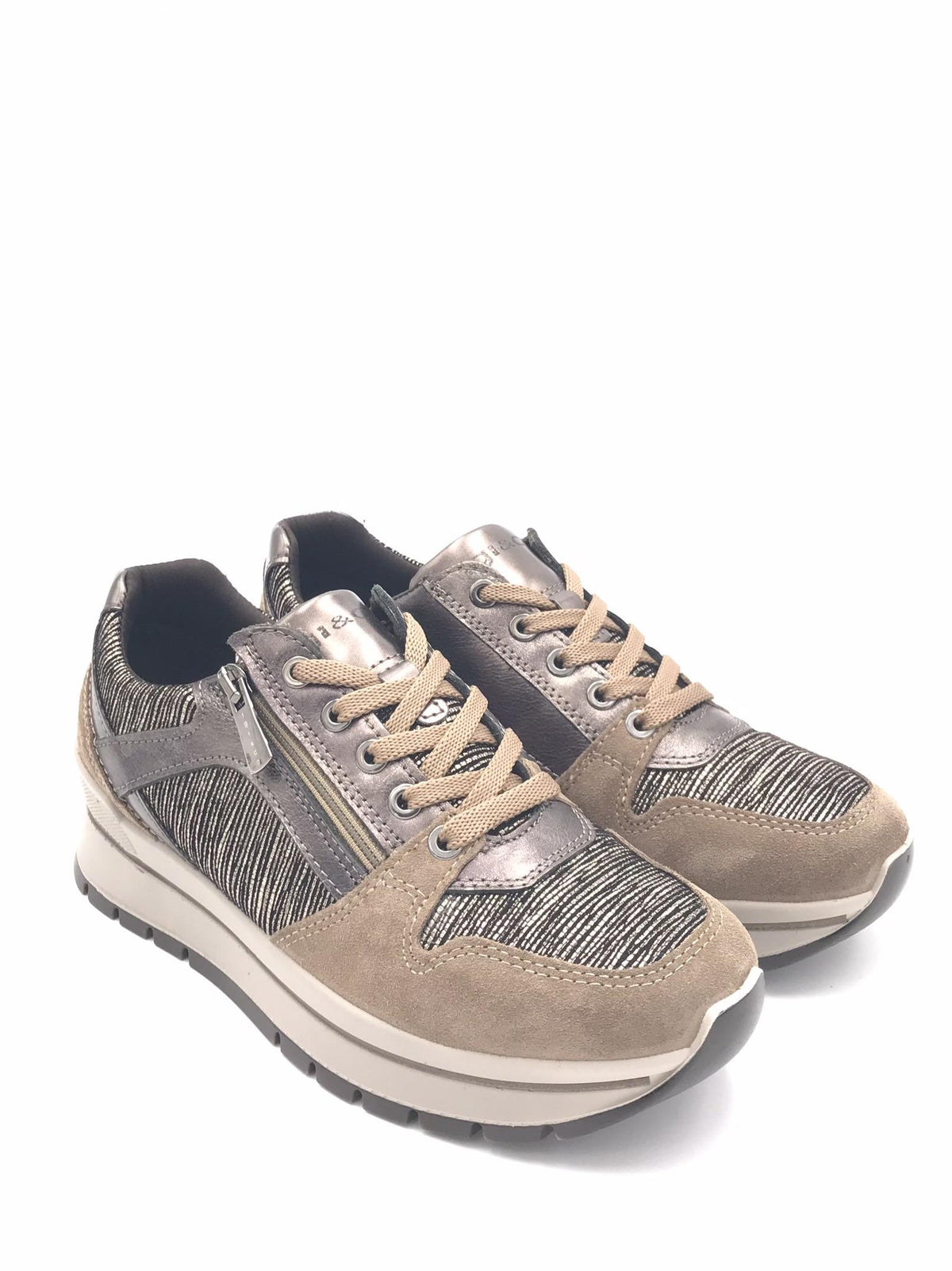 Sneakers Anika bronzo-fango 8676133 BRONZO-FANGO IGI&CO 