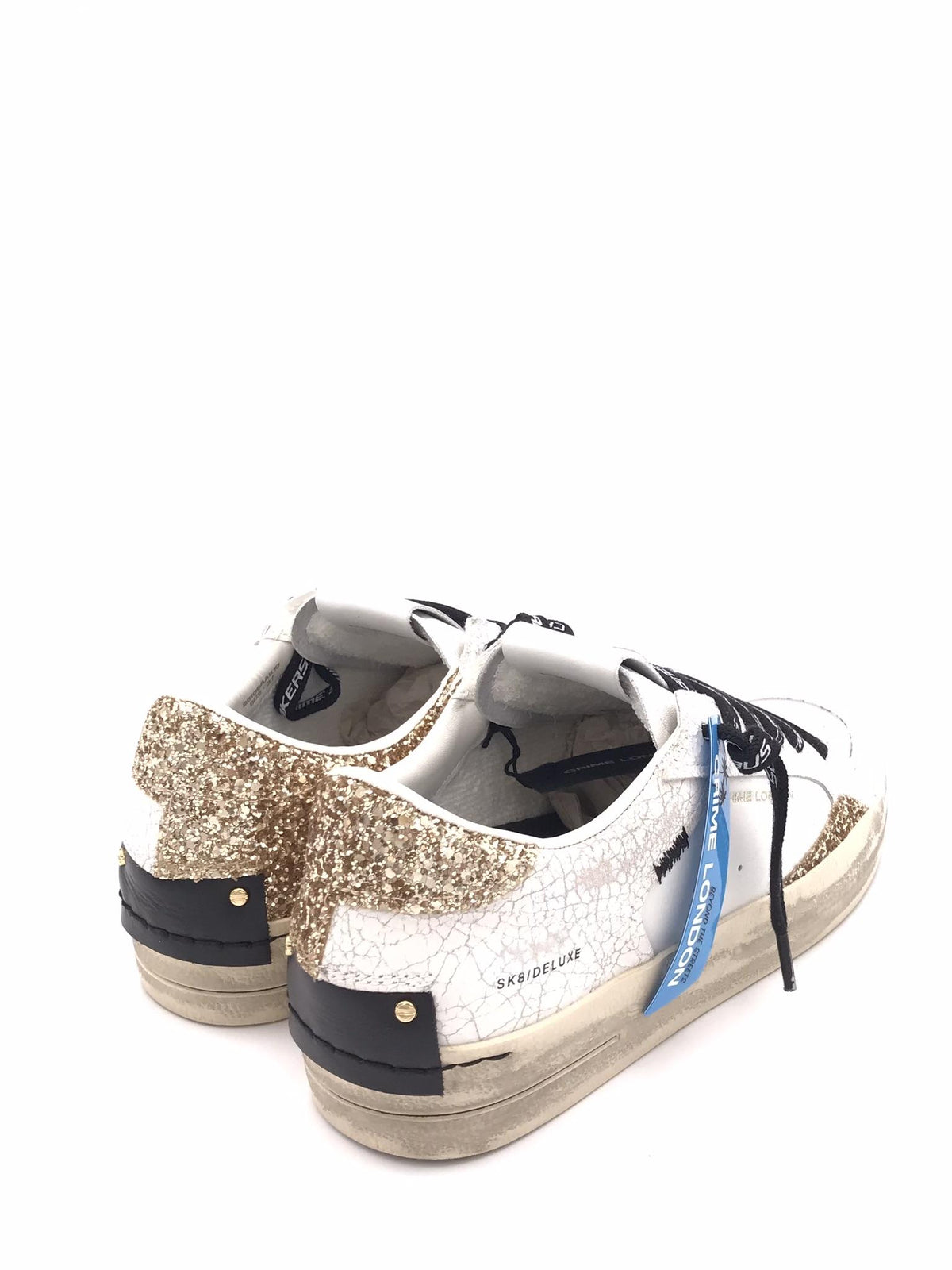 Sneakers SK8 delux bianca 25106 BIANCA CRIME LONDON 