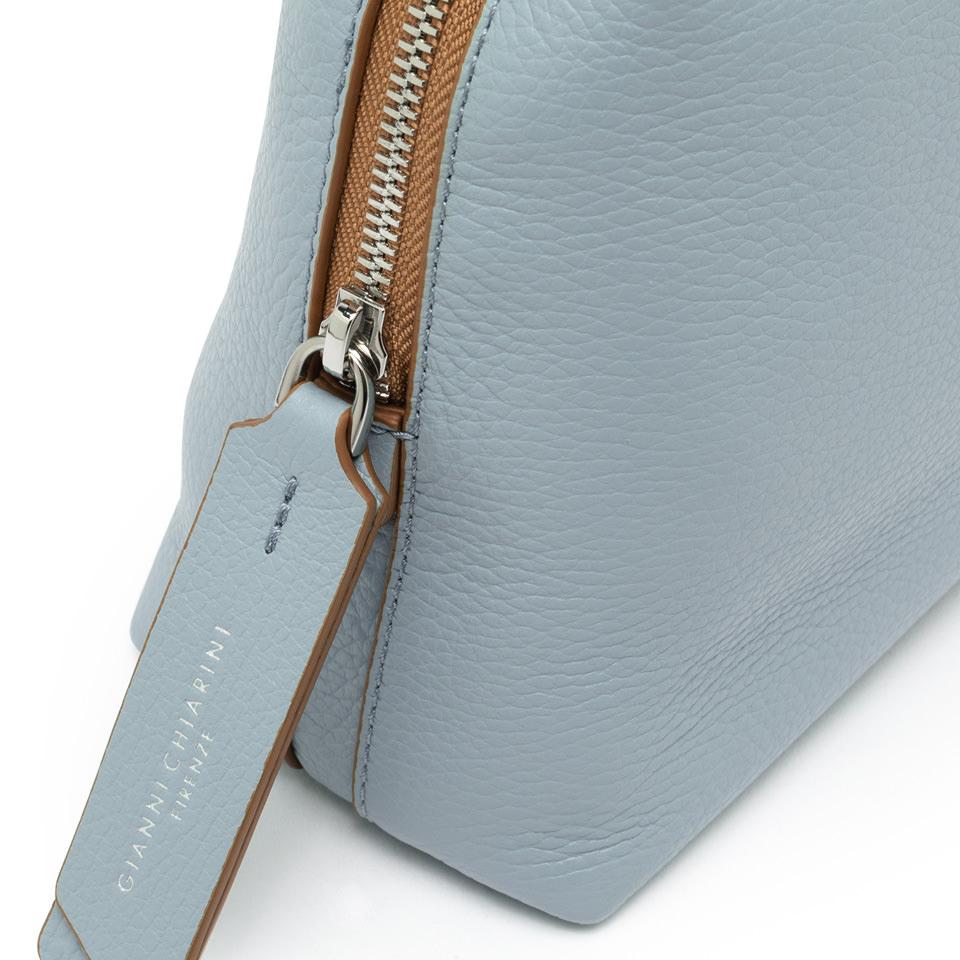 Borsa Alifa pelle bottalata sky BS8148 AZZURRO GIANNI CHIARINI 