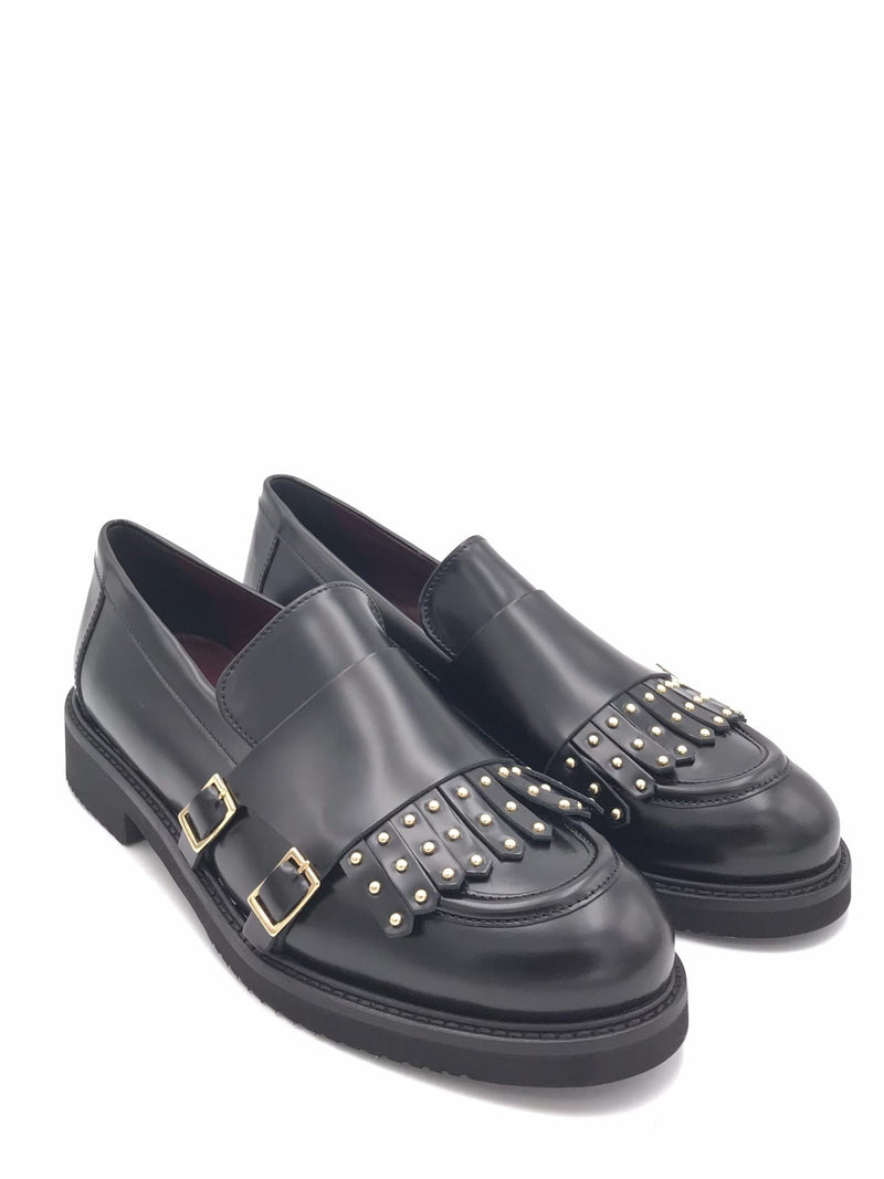 Mocassino in pelle abrasivata nera 304 NERO LEGAZZELLE 